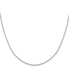 Sterling Silver Rhodium-plated 1.15mm 8 Sided Diamond-cut Box Chain