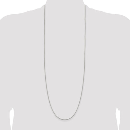 Sterling Silver 1.25mm 8 Sided Box Chain