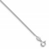 Sterling Silver Rhodium-plated 1.25mm 8 Sided Box Chain