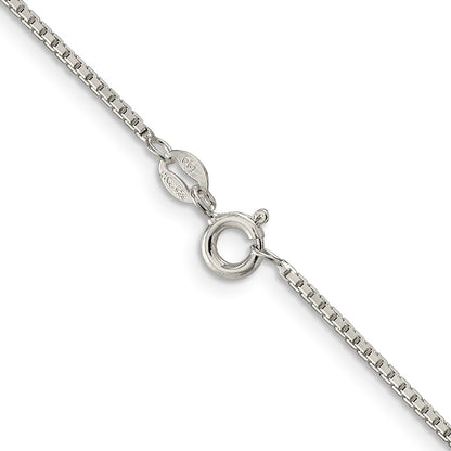 Sterling Silver 1.35mm 8 Sided Box Chain