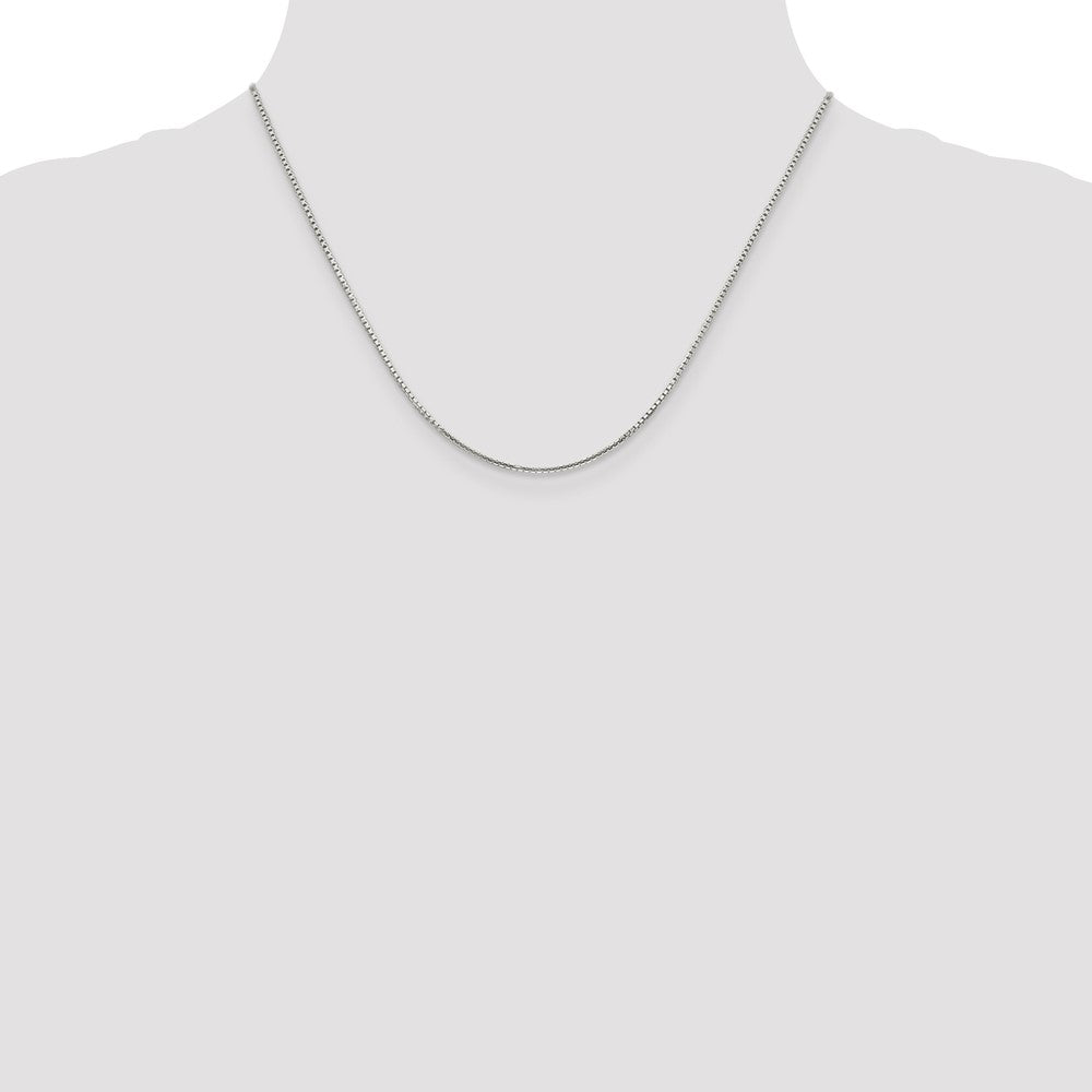 Sterling Silver 1.35mm 8 Sided Box Chain