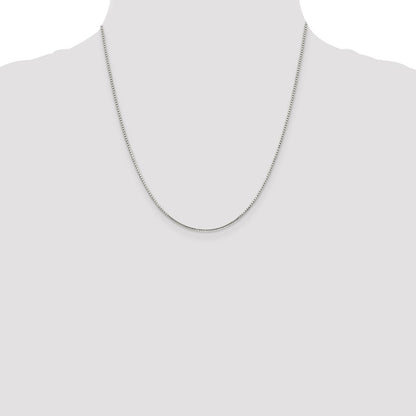 Sterling Silver 1.35mm 8 Sided Box Chain