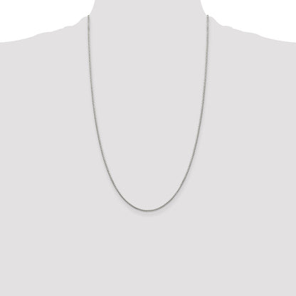 Sterling Silver 1.35mm 8 Sided Box Chain