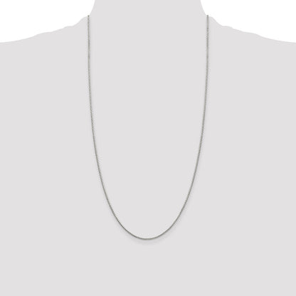 Sterling Silver 1.35mm 8 Sided Box Chain