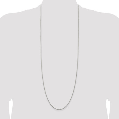 Sterling Silver 1.35mm 8 Sided Box Chain