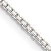 Sterling Silver 1.35mm 8 Sided Box Chain