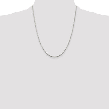 Sterling Silver 1.5mm 8 Sided Box Chain