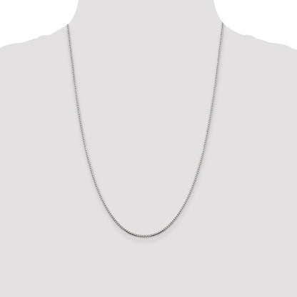 Sterling Silver 1.5mm 8 Sided Box Chain