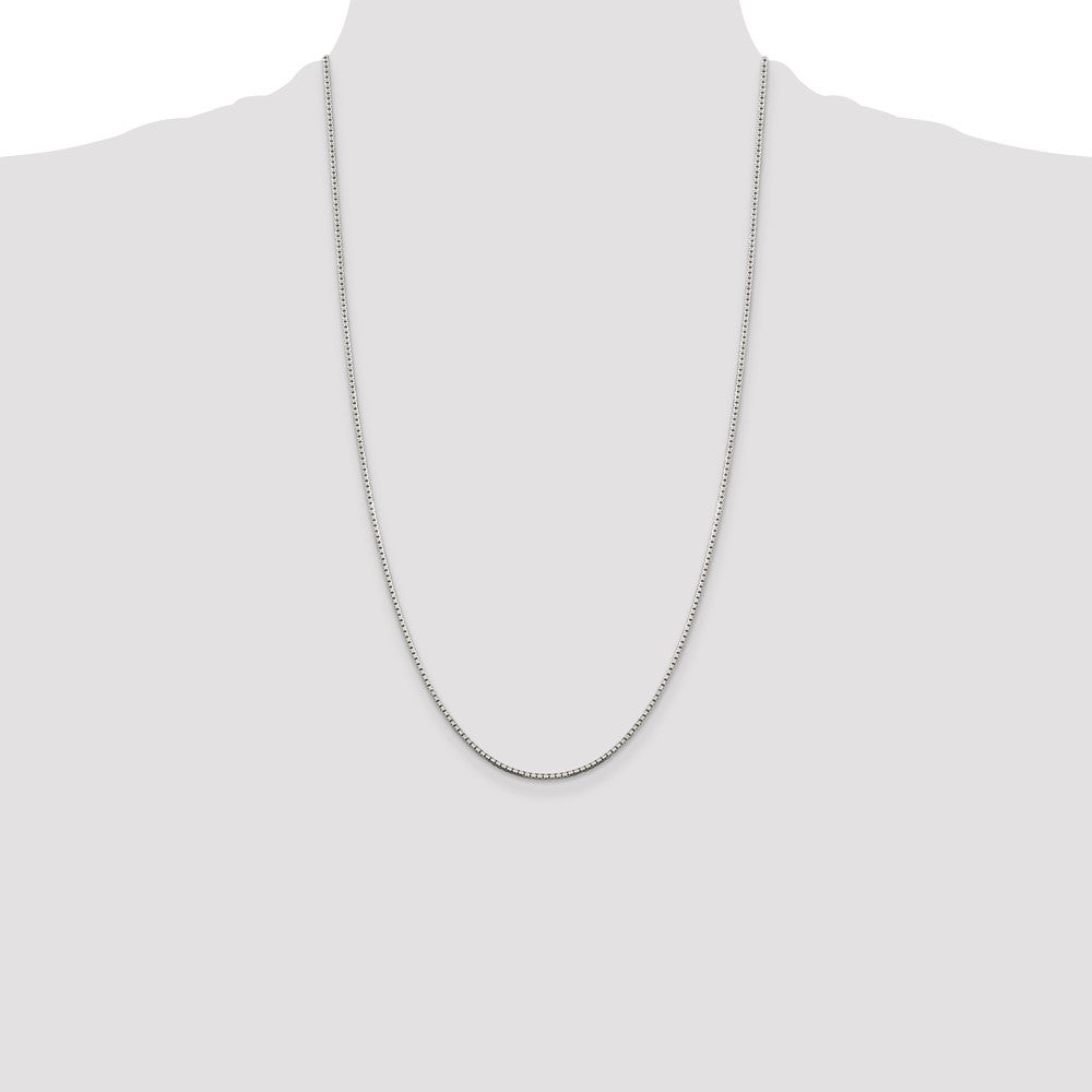 Sterling Silver 1.5mm 8 Sided Box Chain