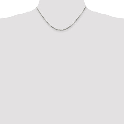 Sterling Silver 1.7mm 8 Sided Box Chain