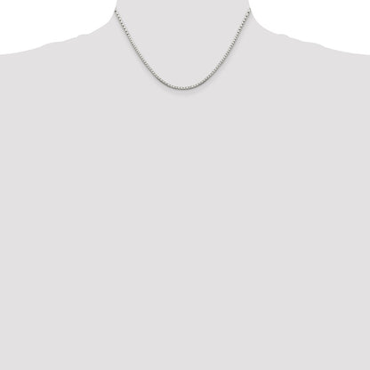 Sterling Silver 2mm 8 Sided Box Chain