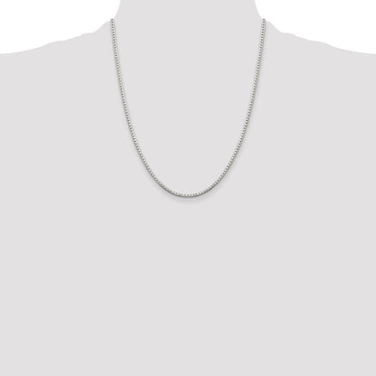 Sterling Silver 2mm 8 Sided Box Chain