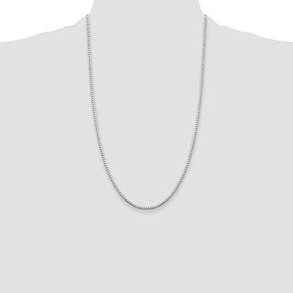 Sterling Silver 2mm 8 Sided Box Chain