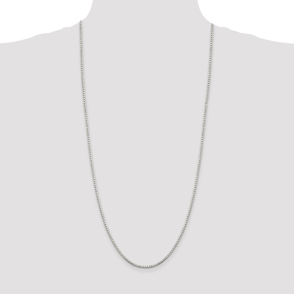 Sterling Silver 2mm 8 Sided Box Chain