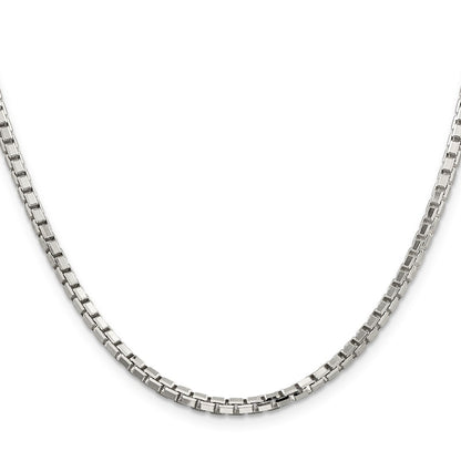 Sterling Silver 2.9mm 8 Sided Box Chain