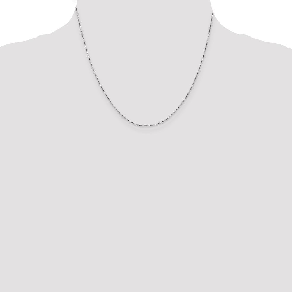 Sterling Silver .6mm Box Chain w/2in ext.