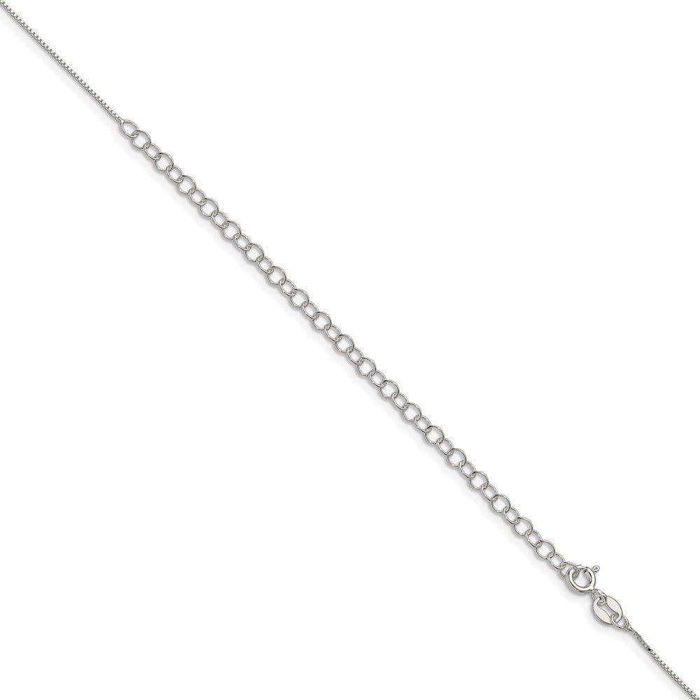 Sterling Silver .6mm Box Chain w/4in ext.