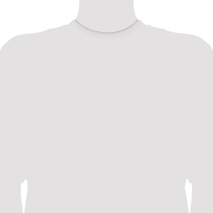 Sterling Silver Rhodium-plated .6mm Box Chain