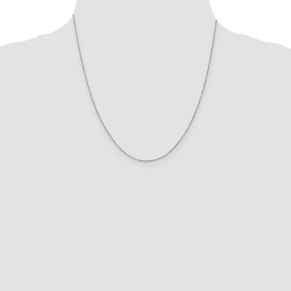 Sterling Silver Rhodium-plated .6mm Box Chain