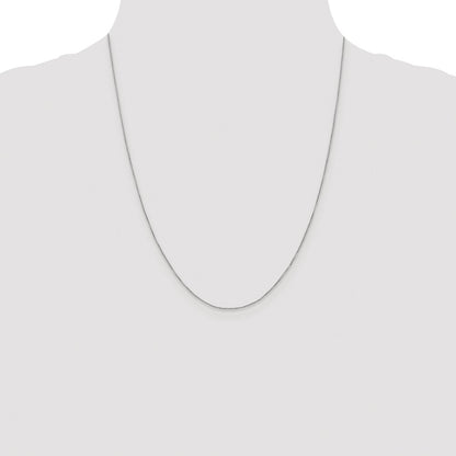 Sterling Silver Rhodium-plated .6mm Box Chain