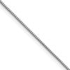 Sterling Silver Rhodium-plated .6mm Box Chain