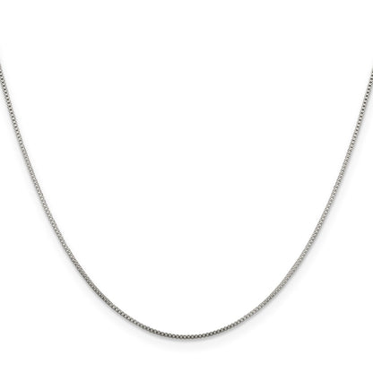Sterling Silver .8mm Box Chain w/4in ext.