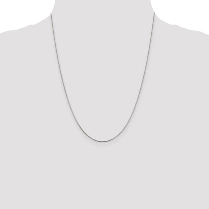 Sterling Silver .8mm Box Chain w/4in ext.