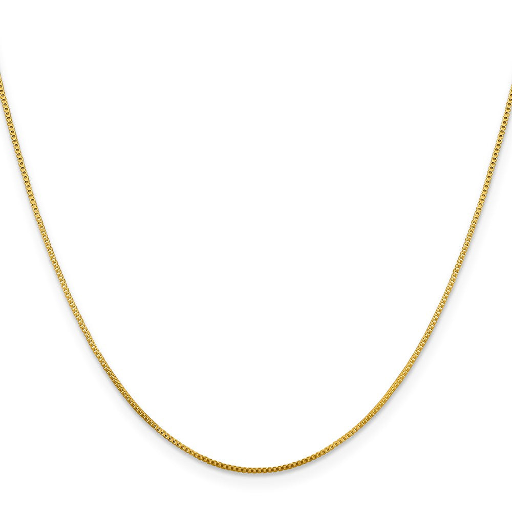 Gold-plated Sterling Silver .8mm Box Chain