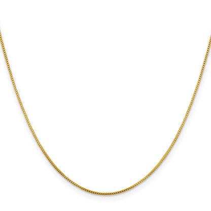 Gold-plated Sterling Silver .8mm Box Chain