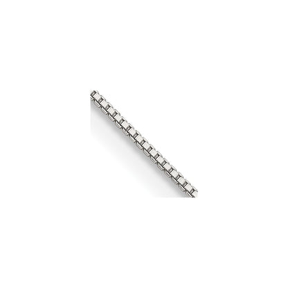 Sterling Silver .8mm Box Chain w/2in ext.