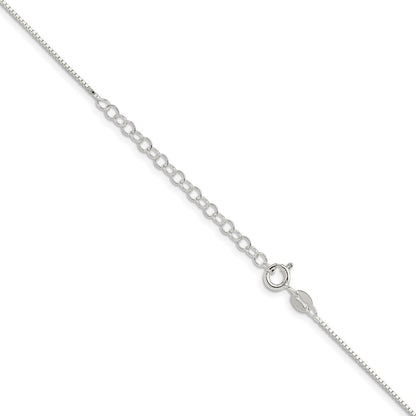 Sterling Silver .9mm Box Chain w/2in ext.