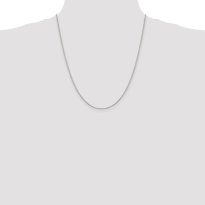 Sterling Silver 1.1mm Box Chain w/4in ext.