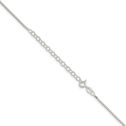 Sterling Silver 1.1mm Box Chain w/2in ext.