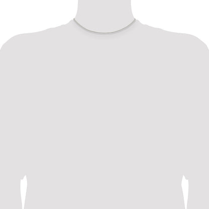 Sterling Silver Rhodium-plated 1.1mm Box Chain