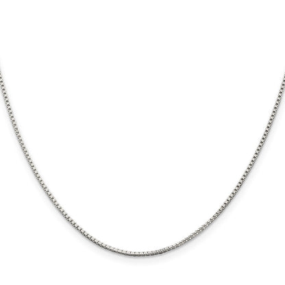Sterling Silver 1.25mm Box Chain w/4in ext.