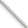 Sterling Silver 1.25mm Box Chain w/4in ext.