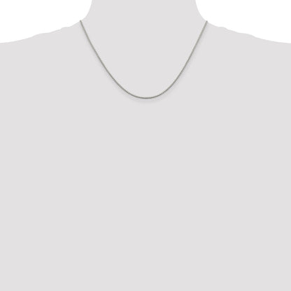 Sterling Silver 1.4mm Box Chain w/2in ext.