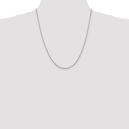 Sterling Silver 1.4mm Box Chain w/4in ext.