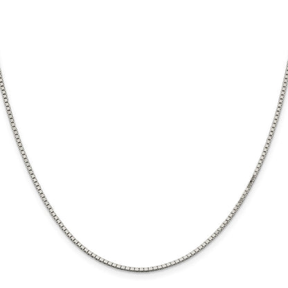 Sterling Silver 1.5mm Box Chain w/4in ext.