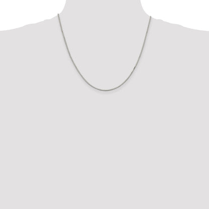 Sterling Silver 1.5mm Box Chain