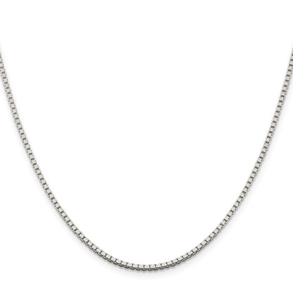 Sterling Silver 1.75mm Box Chain w/4in ext.