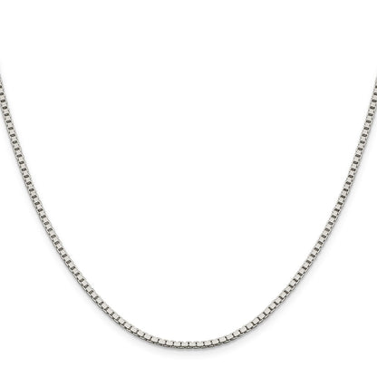 Sterling Silver 1.9mm Box Chain w/4in ext.