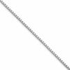Sterling Silver Rhodium-plated 2mm Box Chain