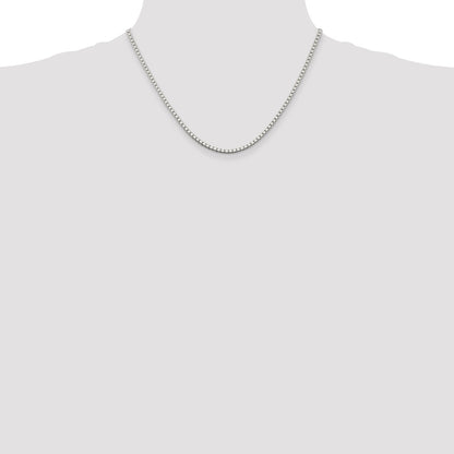 Sterling Silver 2.5mm Box Chain