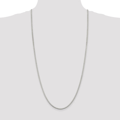 Sterling Silver 2.5mm Box Chain