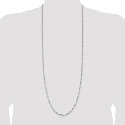 Sterling Silver 2.5mm Box Chain