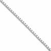 Sterling Silver Rhodium-plated 3mm Box Chain