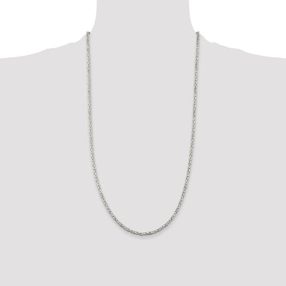 Sterling Silver 2.5mm Byzantine Chain