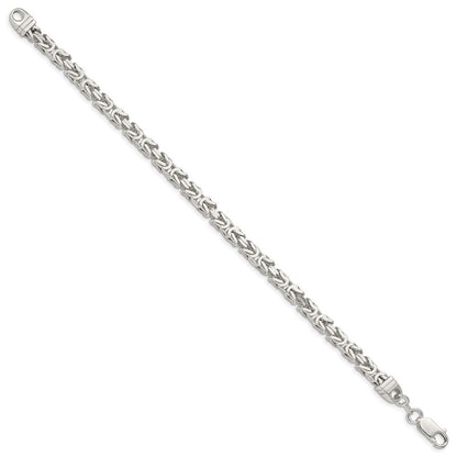 Sterling Silver 4.25mm Byzantine Chain