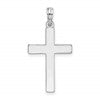 De-Ani Sterling Silver Polished Flat Latin Cross Pendant